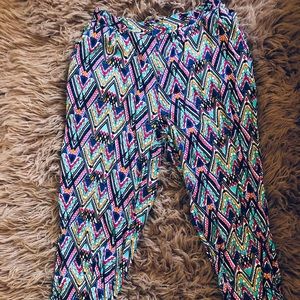 Multi-colored cotton pants